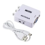 CONVERTIDOR ADAPTADOR AV2 RCA TO VGA
