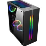 CASE GAMER ALTEK 192-02 BLACK 3 VENTILADORES RGB