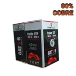 CABLE DE RED VANTEC CAT 6E 8 HILOS INTERIOR 305 METROS 80%COBRE