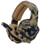 AUDIFONOS CAMUFLADOS SATE CON MICROFONO ENTRADA USB Y AUXILIAR 3.5 AE-368C