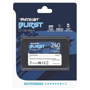 UNIDAD DE ESTADO SOLIDO 2.5 SSD PATRIOT 240GB 6GB/S SATA III