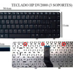 TECLADO PARA LAPTOP HP DV2000(3 SOPORTES) SP