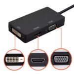CABLE CONVERTIDOR MINIDISPLAYPORT A HDMI+VGA+DVI