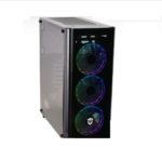 CASE SATE K873 TAPA FRONTAL VIDRIO 3 VENTILADORES CON CONTROLADOR