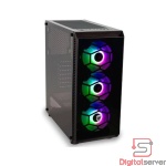 CASE GAMING RGB SATE K874 TAPA DE VIDRIO FRONTAL MALLA ADORNO