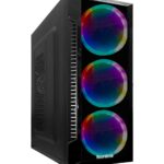 CASE GAMER NEUROTRON  N3147/N3148 CON FUENTE RGB 600W / 3 COOLERS RGB