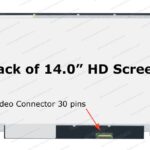 PANTALLA 14" N140BGE-E33 REV C.3  HD 30 PINES  (CON VINCHA) (1366X768) SLIM