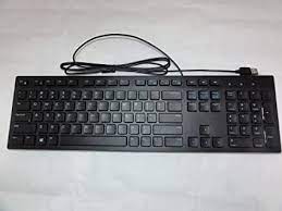 TECLADO DE ESCRITORIO DELL  CON CABLE USB MULTIMEDIA, KB216, NEGRO