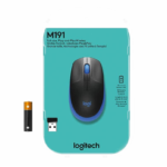 MOUSE INALAMBRICO LOGITECH M190 BLACK AND BLUE