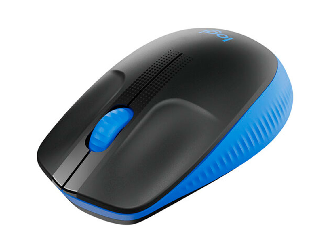 MOUSE INALAMBRICO LOGITECH M190 BLACK AND BLUE - Imagen 3