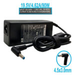 CARGADOR HP 19.5V 4.62 PLUG 4.5*3.0MM 90W PUNTA AZUL