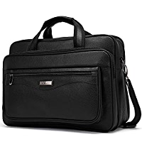MALETIN DE CUERO PARA LAPTOP DE 15" (MEIJIELUO) NEGRO