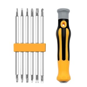 JUEGO DE PUNTAS DE DESTORNILLADOR MAGNETICO, FUERTE MULTIFUNCIONAL, HERRAMIENTA DE MANO CON AISLAMIENTO NDE PRECISION (6 PIEZAS DE 12 PUNTAS)