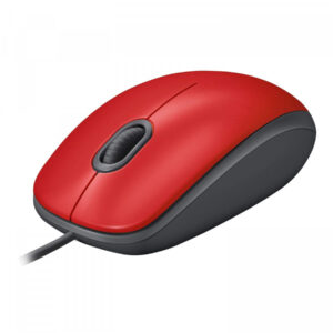 MOUSE LOGITECH M110 SILENT USB ROJO OPTICO
