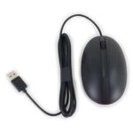 MOUSE OPTICO ALAMBRICO HP HSA-D005M (ORIGINAL) USB / NEGRO / ERGONOMICO