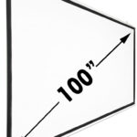 PANTALLA MANUAL PARA PROYECTOR DE 100 PULGADAS 16:9  TAMAÑO: 200CM X 80CM