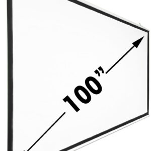 PANTALLA MANUAL PARA PROYECTOR DE 100 PULGADAS 16:9 225X137