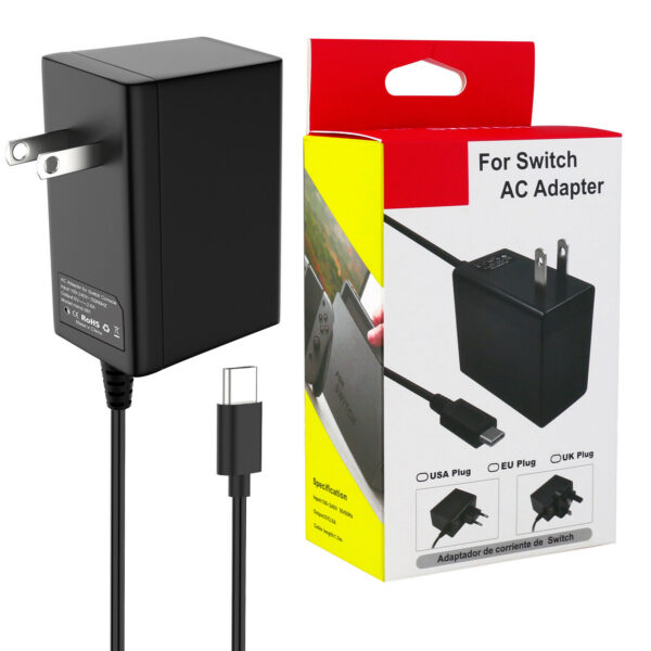 ADAPTADOR DE CORRIENTE PARA NINTENDO SWITCH PORTABLE FAST CHARGING