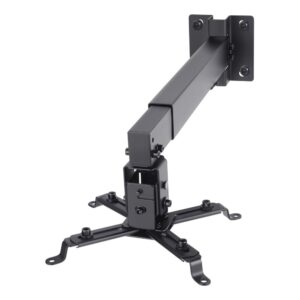 SOPORTE DE PROYECTOR STEREN STV-020 DOS MODOS DE INSTALACIÓN TECHO O PARED COLOR NEGRO