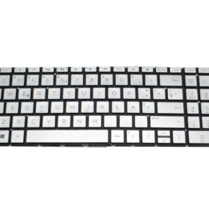 TECLADO HP 15-DA SILVER 15-DA000 15T-DA000 15T-DA100 SIN FRAME CON BACKLIGTH PLATA, GRIS SP NUMÉRICO.