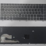 TECLADO HP 840 G5 SILVER FRAME SP/LA BLACK CON POINT U:C4