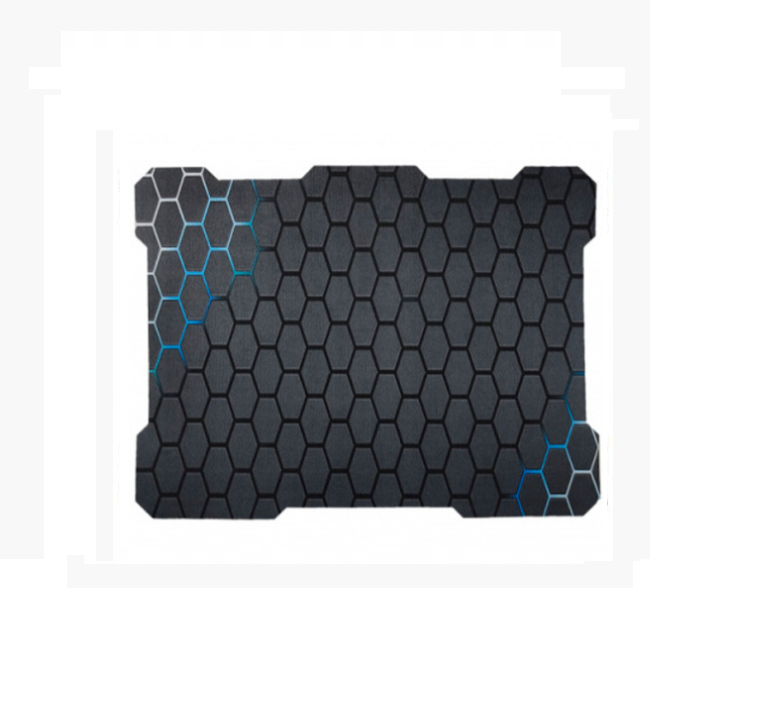 MOUSE PAD GAMER ANTIDESILIZANTE GEOMETRICO NEGRO 32X24 CMS