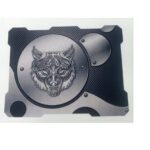MOUSE PAD GAMER ANTIDESILIZANTE GRIS Y NEGRO 32X24 CMS