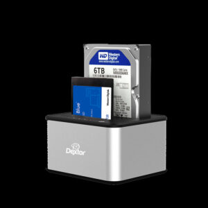 DOCKING STATION ENCLOSURE CLONADOR DE DISCO DURO SSD 2.5'' 3.5'' SATA USB 3.2 DEXTOR