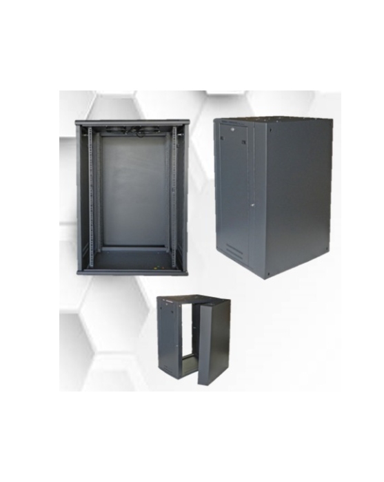 GABINETE RACK NETSYS DOBLE SECCION ABATIBLE PARED 19