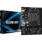 MAINBOAR ASROCK B550M-HDV AMD AM4 HDMI-VGA-DVID 2XDDR4 DIMM 6USB 4SATA3 PCIE1X16-1X1 M.2 MICRO-ATX
