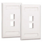 FACE PLATE 2 PERTOS - WHITE
