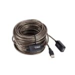 CABLE DE EXTENSION ACTIVO USB 2.0 TIPO A-MACHO A A-HEMBRA CABLE LARGO 20 METROS AMPLIFICADO