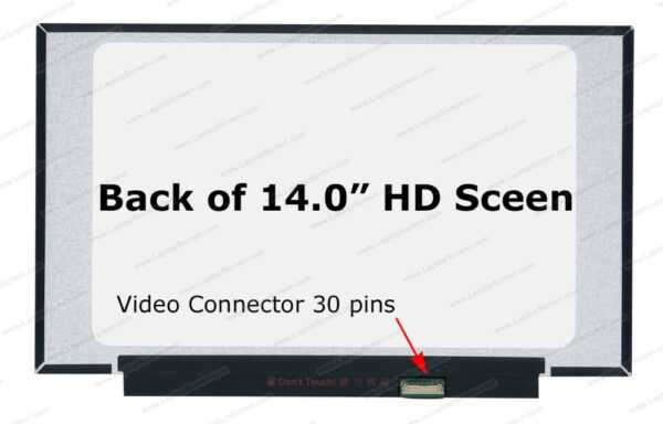 PANTALLA 14" HD 30 PINES (SIN SUJETADORES) NT140WHM-N44 V8.0