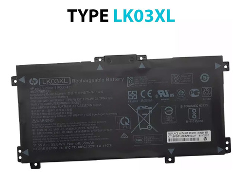 BATERIA LAPTOP HP / LK03XL