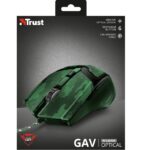 MOUSE TRUST GAV CAMUFLADO VERDE GXT101C PC LAPTOP OPTICO 4800 DPI