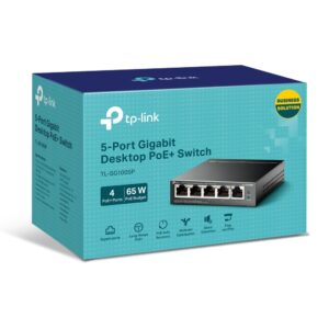 SWITCH TPLINK 5 PUERTOS GIGABIT 4 POE+ 10/100/1000 MBPS