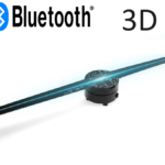 VENTILADOR DE PROYECCION DE HOLOGRAMA PROFESIONAL Z2 / PANTALLA HOLOGRAFICA 3D / 42CM / BLUETOOTH