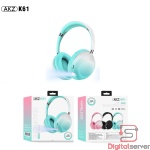 AURICULARES INALAMBRICOS K61/ CON LINTERNO / BLUETOOTH / SOPORTA MICRO SD / CELESTE