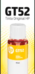TINTA ORIGINAL PARA IMPRESORAS HP GT52 COLOR YELLOW