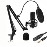 MICROFONO CON PEDESTAL LIVE BROADCAST
