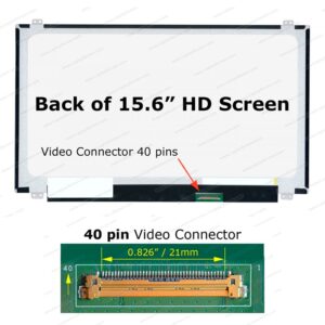 PANTALLA 15.6" / HD / 40 PINES / CON SUJETADORES / LP156WHB
