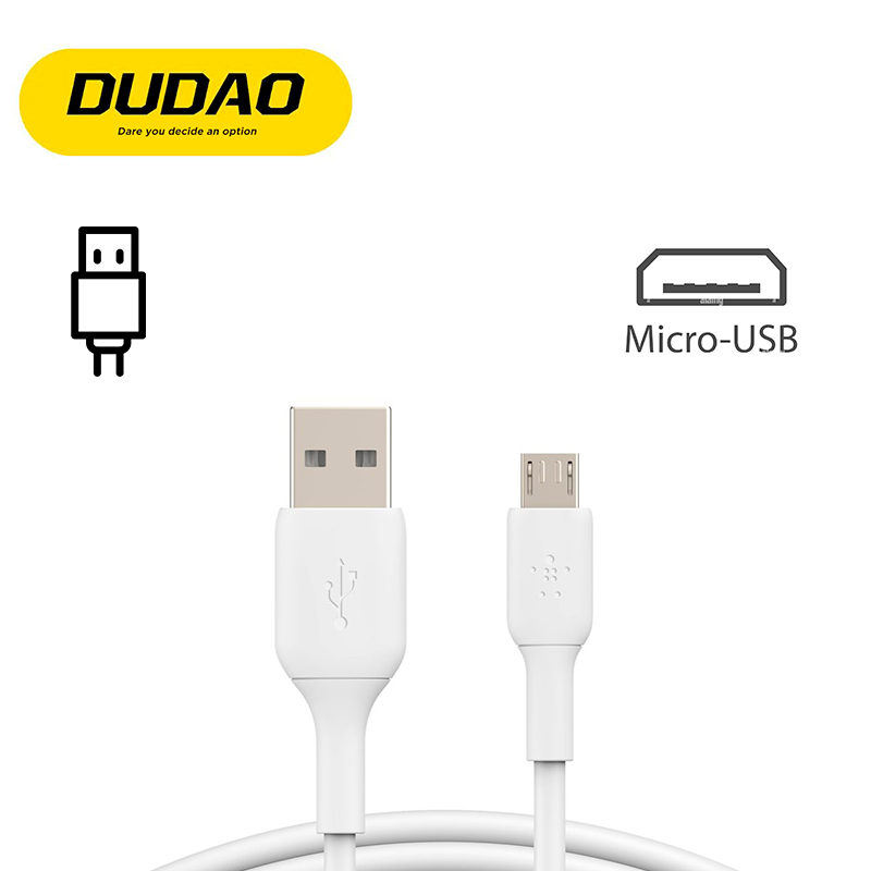 CABLE DE CARGA RAPIDA DUDAO PARA CELULARES USB A TIPO V8 / 120W / 1 METRO / ANTIROPCTURA / TGL3