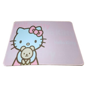 MOUSEPAD ALFOMBRA PARA MOUSE Y TECLADO 30CM X 36CM HELLO KITTY ROSADO