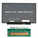 PANTALLA PARA LAPTOP LQ140M1JW49 / 14 PULGADAS / 40 PINES / FULL HD / 120HZ / IPS