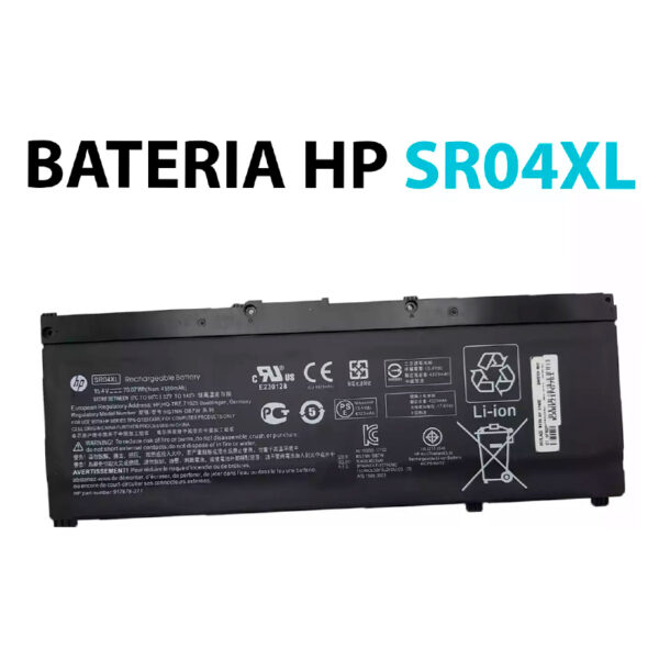 BATERIA PARA LAPTOP HP SR04XL / COMPATIBLE HP PAVILION 15-CB012NA 15-CB009NS 15-CB012NO