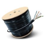 CABLE DE RED CAT6 EXTERIOR VANTEC 305 MTS / 60% COBRE / DOBLE CAPUCHA PROTECTORA
