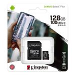 MICROSD KINGSTON 128GB CLASE 10 CANVAS SELECT PLUS 100R A1 C10 CA