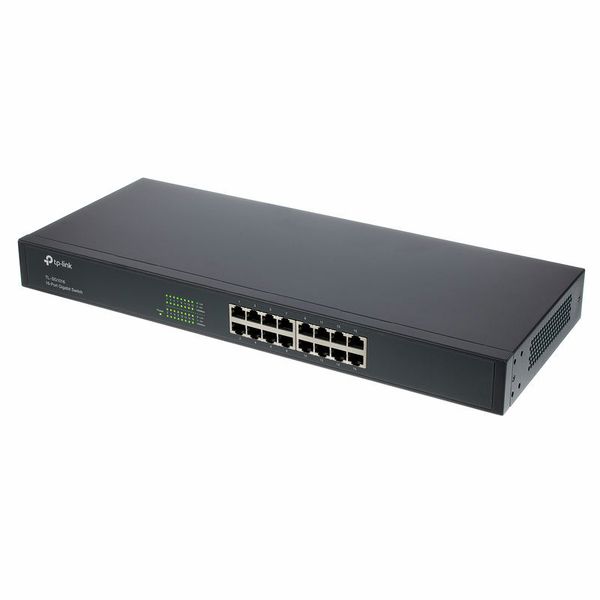 SWITCH TP-LINK TL-SG1016D / RACKEABLE / 16 PUERTOS RJ45 / 10-100-1000MBPS / GIGABIT MONTAJE EN RACK