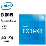 INTEL CORE I3-10105 3.7GHZ LGA1200 (400/500) PROCESADOR DE ESCRITORIO COMETA LAKE SERIES