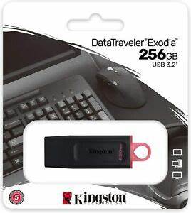 PENDRIVE KINGSTON 256GB DATATRAVELER EXODIA USB 3.2 UNIDAD FLASH USB